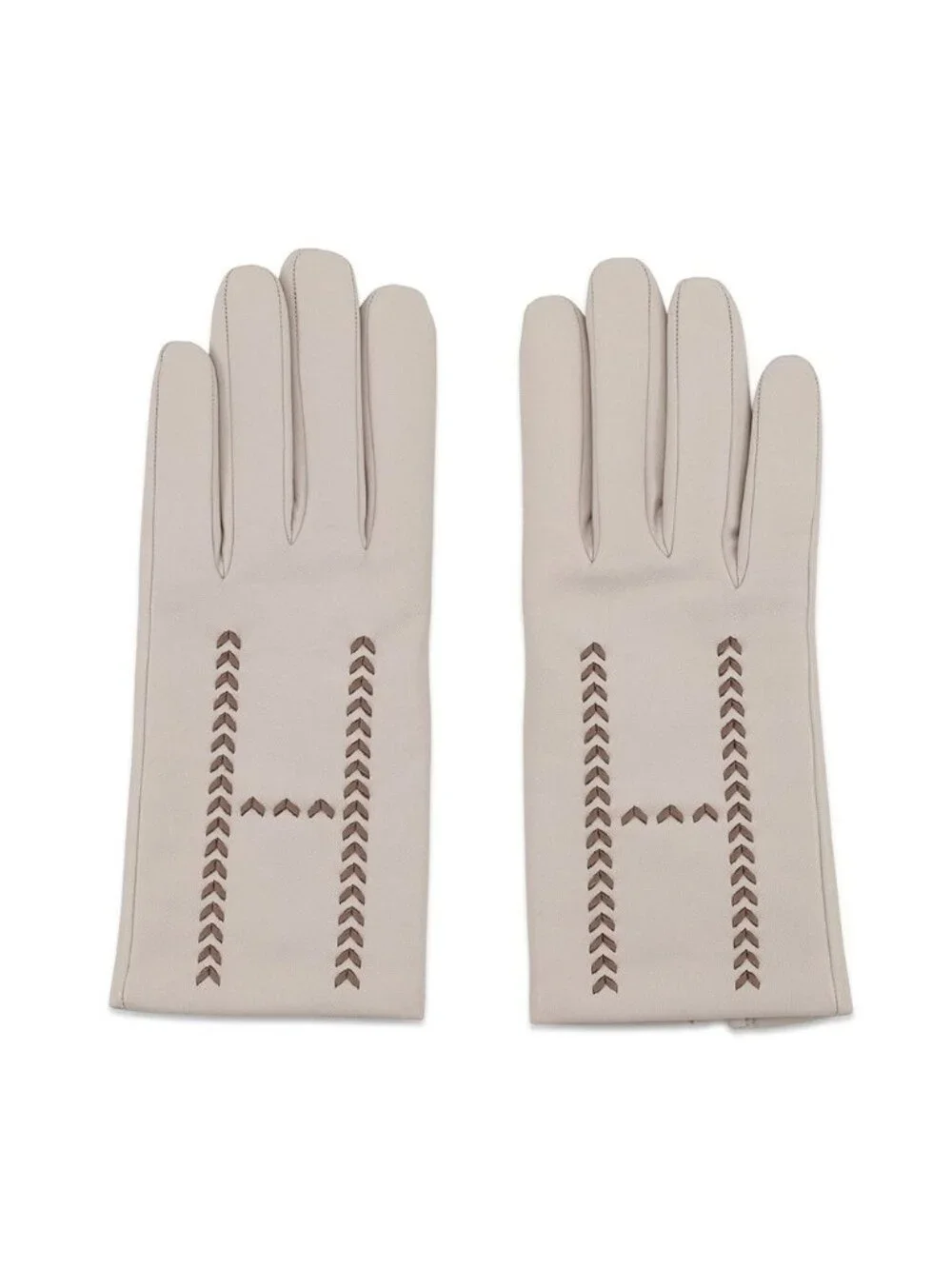 Hermes Glove Stitch Lambskin 7.5 Gloves Initials Included